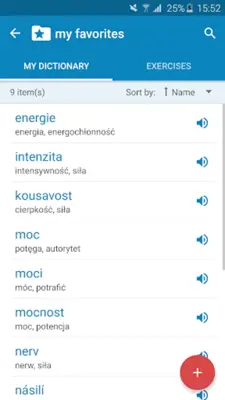 Czech-Polish Dictionary android App screenshot 1